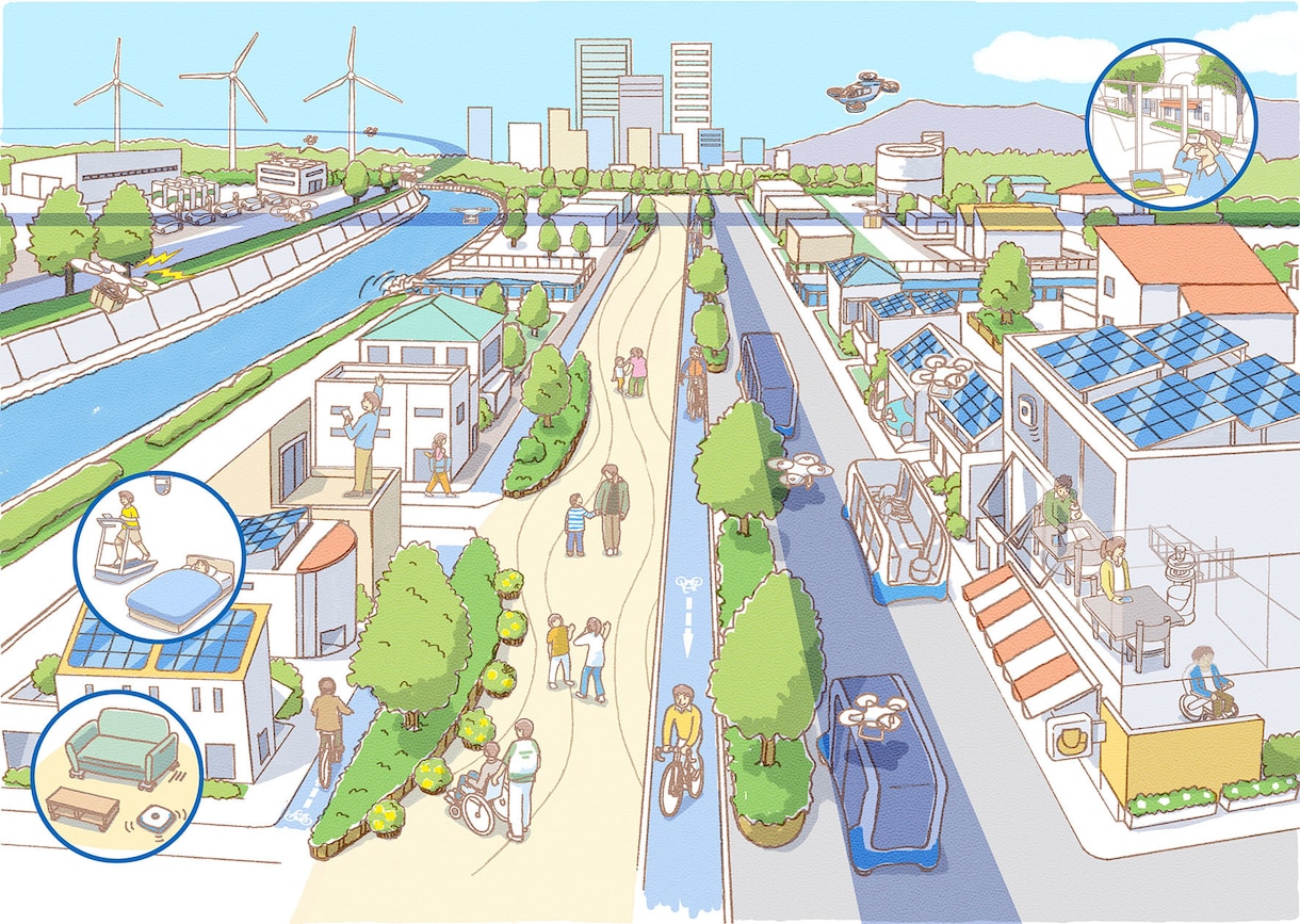 街の俯瞰図(イラストマップ)描きます 見て楽しい地図制作いたします。 イメージ3