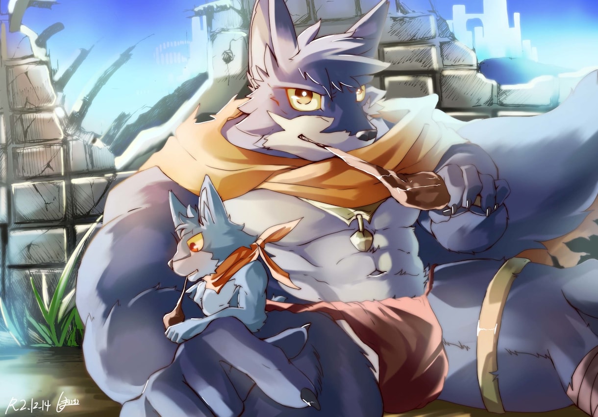 オリジナルケモノイラストを描きます SNS、動画での使用、ポスターやスマホの壁紙など イメージ4