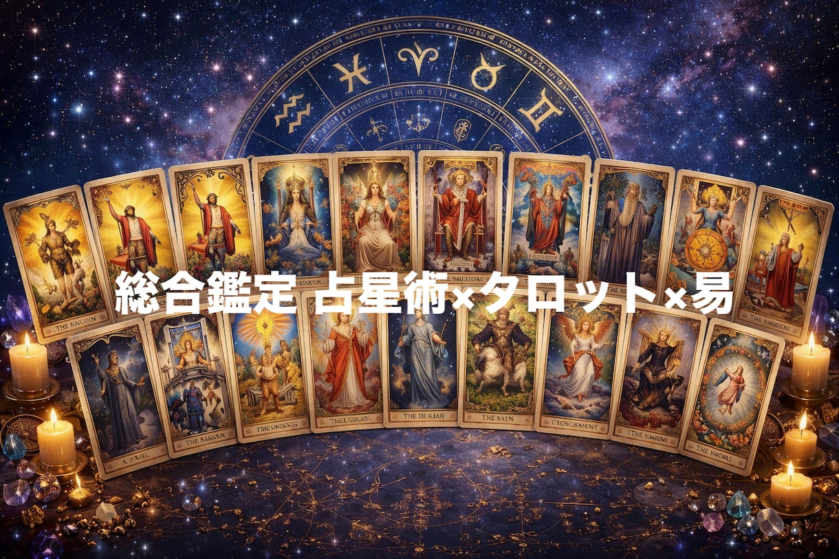 星読み×タロット×易で占います 西洋と東洋の占術を融合。星が示す運命とカードが教える徹底鑑定 イメージ1