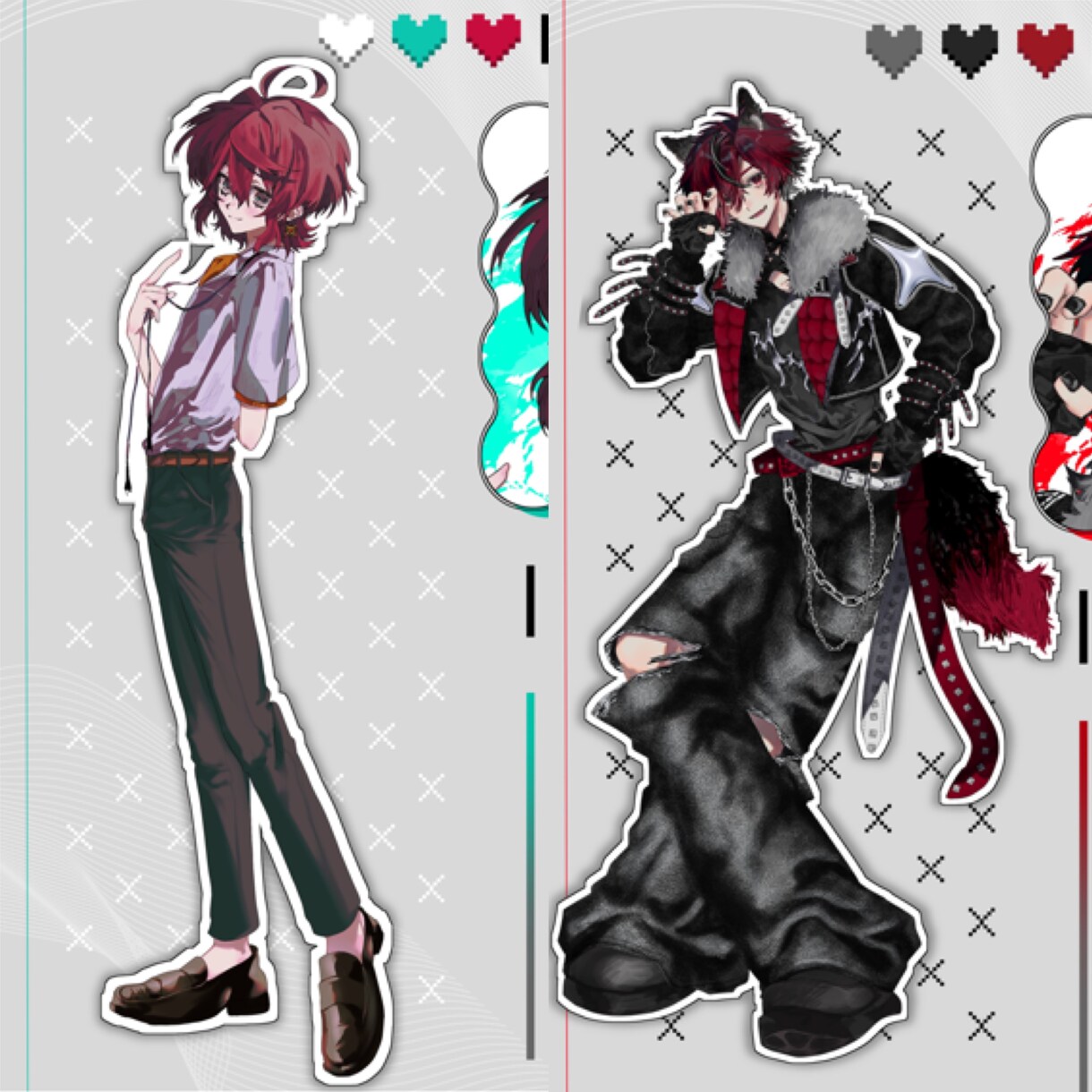 簡易ディスプレイ有のTRPG用立ち絵を制作します 納品後すぐに身内へ立ち絵を公開したい！という方にオススメ！ イメージ1