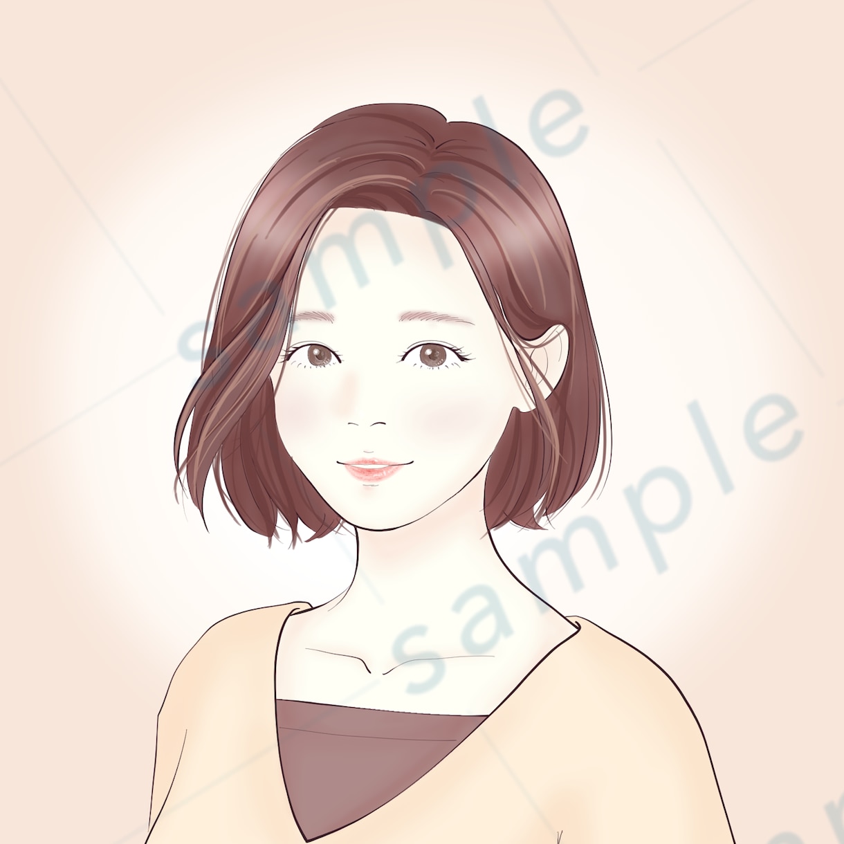 大人の女性向け!!繊細でお洒落なアイコン描きます 柔らかくて優しい好印象のイラスト!! イメージ7
