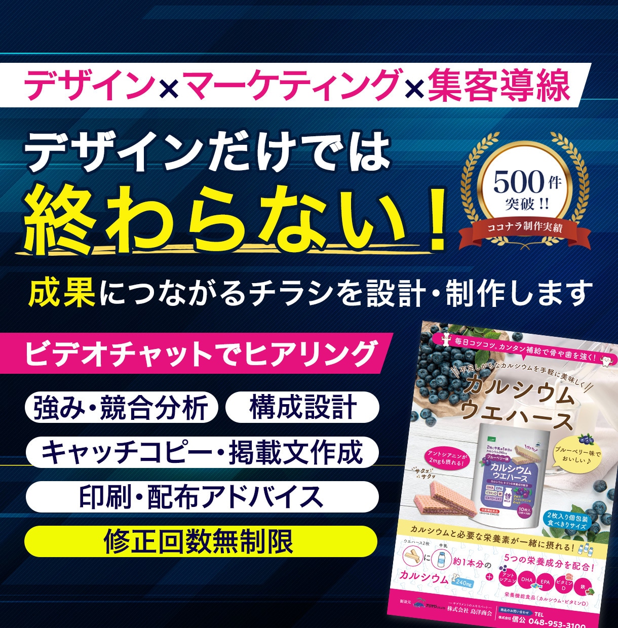 新規事業の分析から制作まで承ります ヒアリングで事業の魅力を引き出しカタチにしていきます イメージ1