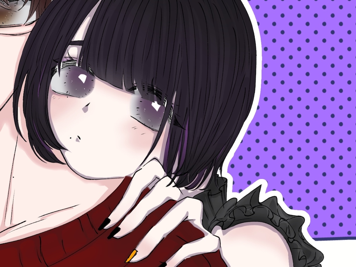アイコン,1枚絵,夢絵など！作成いたします 仄暗い雰囲気やフリル、手の描写が得意です◎ イメージ4