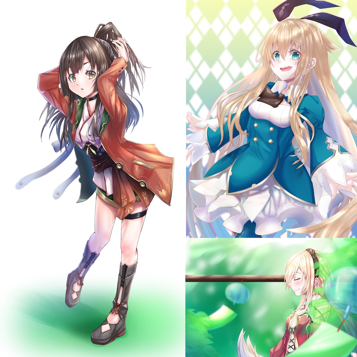 塗りがきれいなキャラクターイラストを制作いたします 立ち絵やアイコン、MV用キャライラストなどを制作いたします。 イメージ1