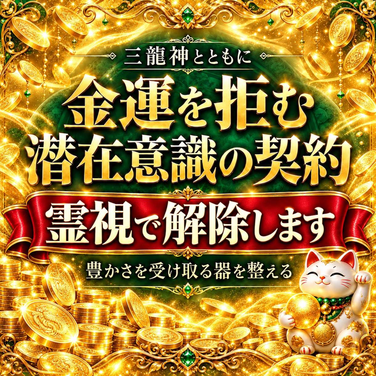 金運を拒絶する“潜在意識の契約”を霊視で解除します あなたの財の器を整え現実を静かに動かします イメージ1