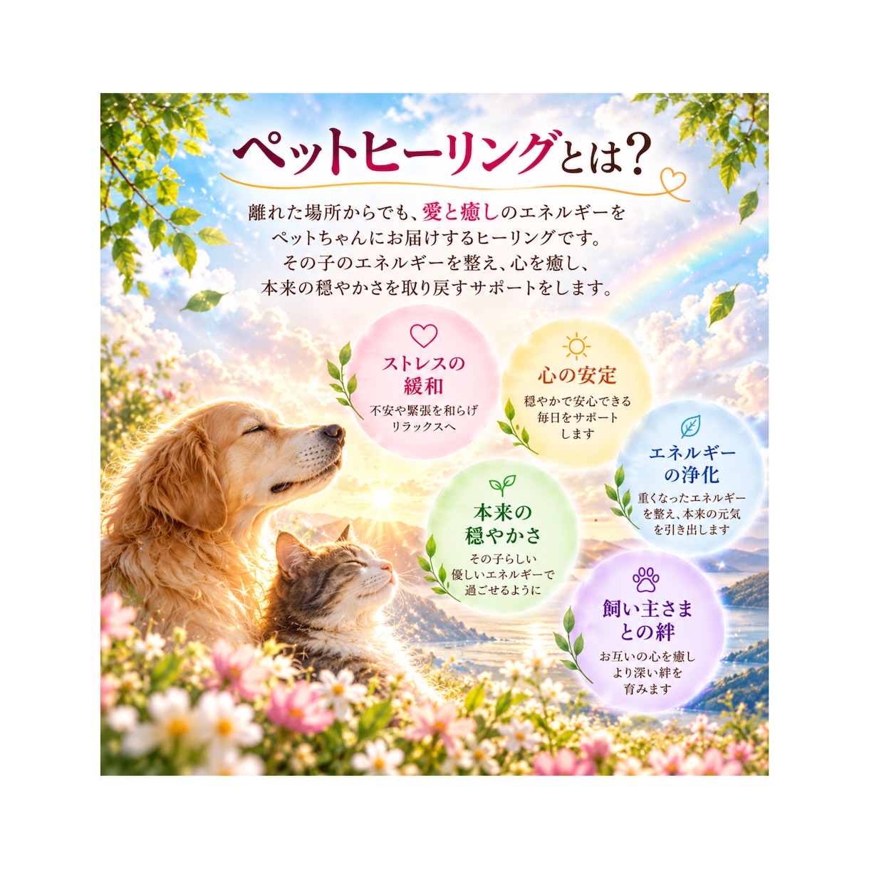 大切な愛犬・愛猫・小動物へ遠隔ヒーリングを届けます 飼い主さまの「何かしてあげたい」に寄り添います イメージ4