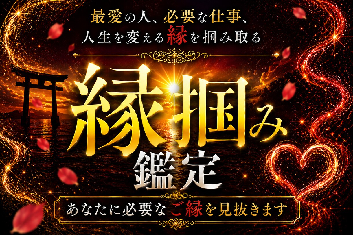 縁掴み霊視鑑定|人生を変える必要なご縁を視抜きます 恋愛・結婚・仕事・推し…本気でご縁をつかみ取りたい方へ。 イメージ1
