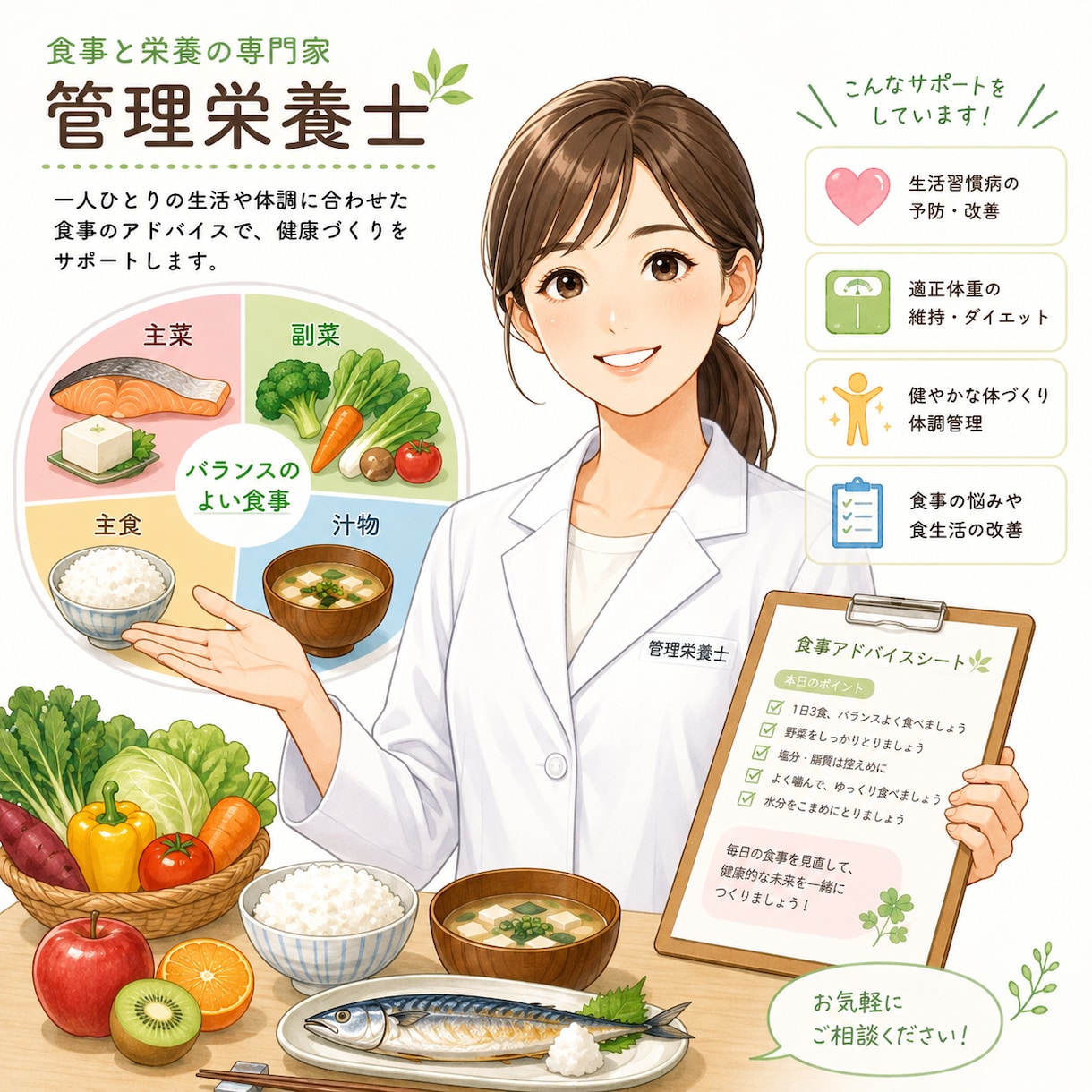 1枚で思考が整う総合アセスメントシートつくります 退院カンファレンス、訪問栄養、栄養指導利用 イメージ1