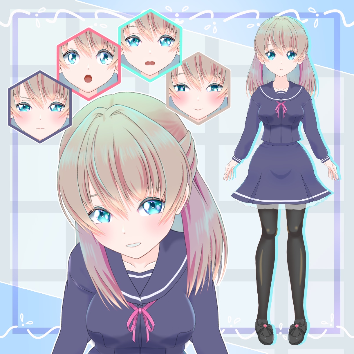 Vtuberキャラデザからモデリングまで承ります 理想の姿を、一緒に形にします。 イメージ3