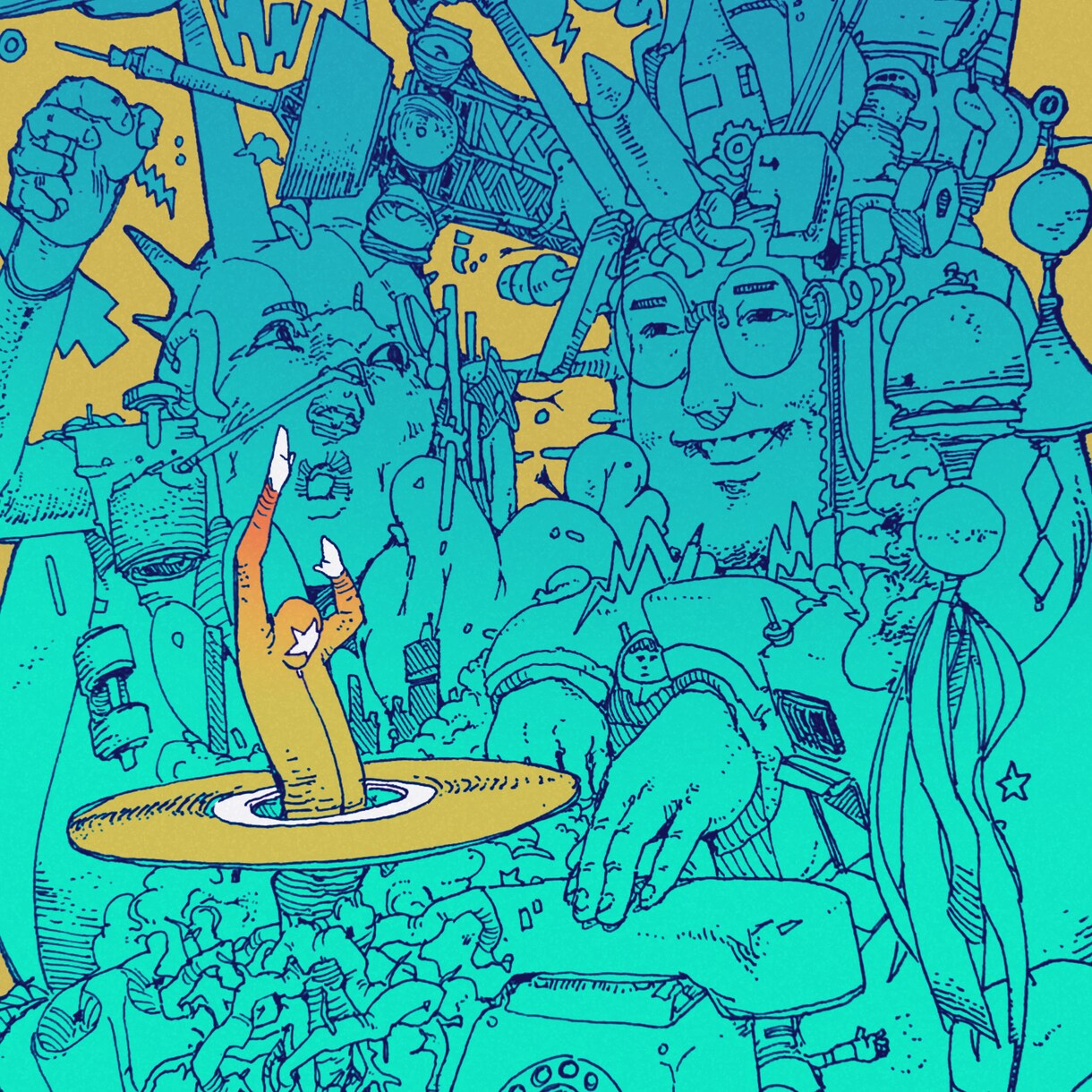 サイケデリックなペン画を描きます 一発描きペン画を描きます！メイキング動画も制作いたします！ イメージ10
