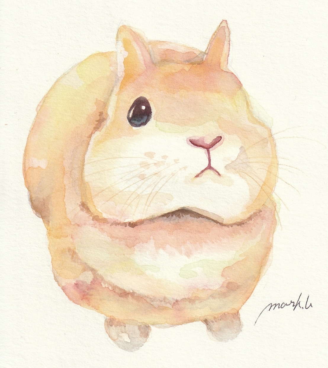 ふんわりとした水彩でペットのイラストを手描きします アイコン、待ち受けやプレゼントにも、かわいい透明水彩の絵を イメージ9