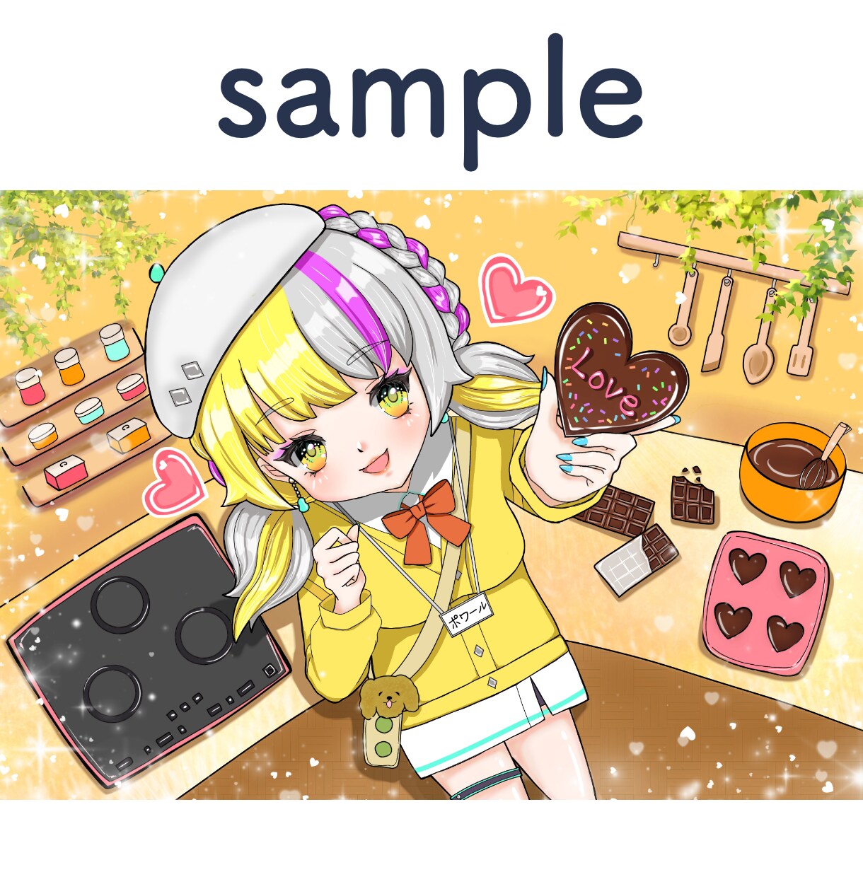 可愛い女の子の一枚絵・立ち絵描きます 平成レトロ・女児テイストでキュートな美少女が得意♡ イメージ2