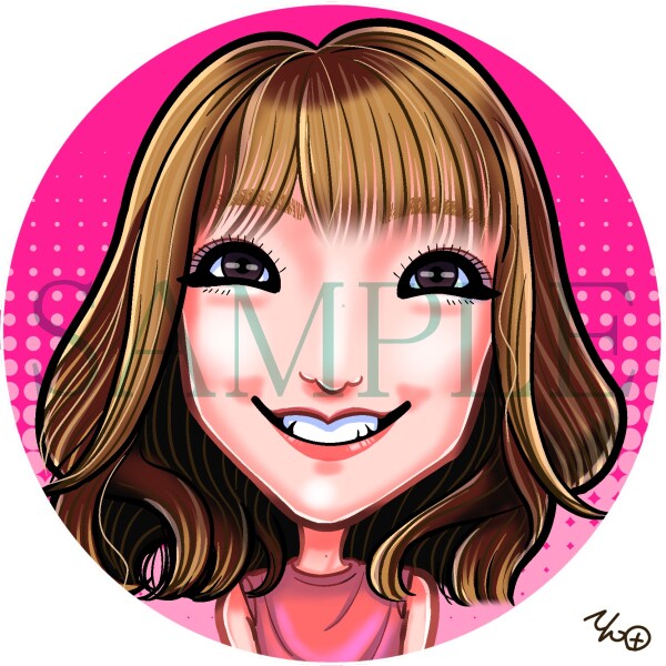 特徴をとらえた似顔絵描きます SNSのアイコン用にも使いやすいですよ。 イメージ3