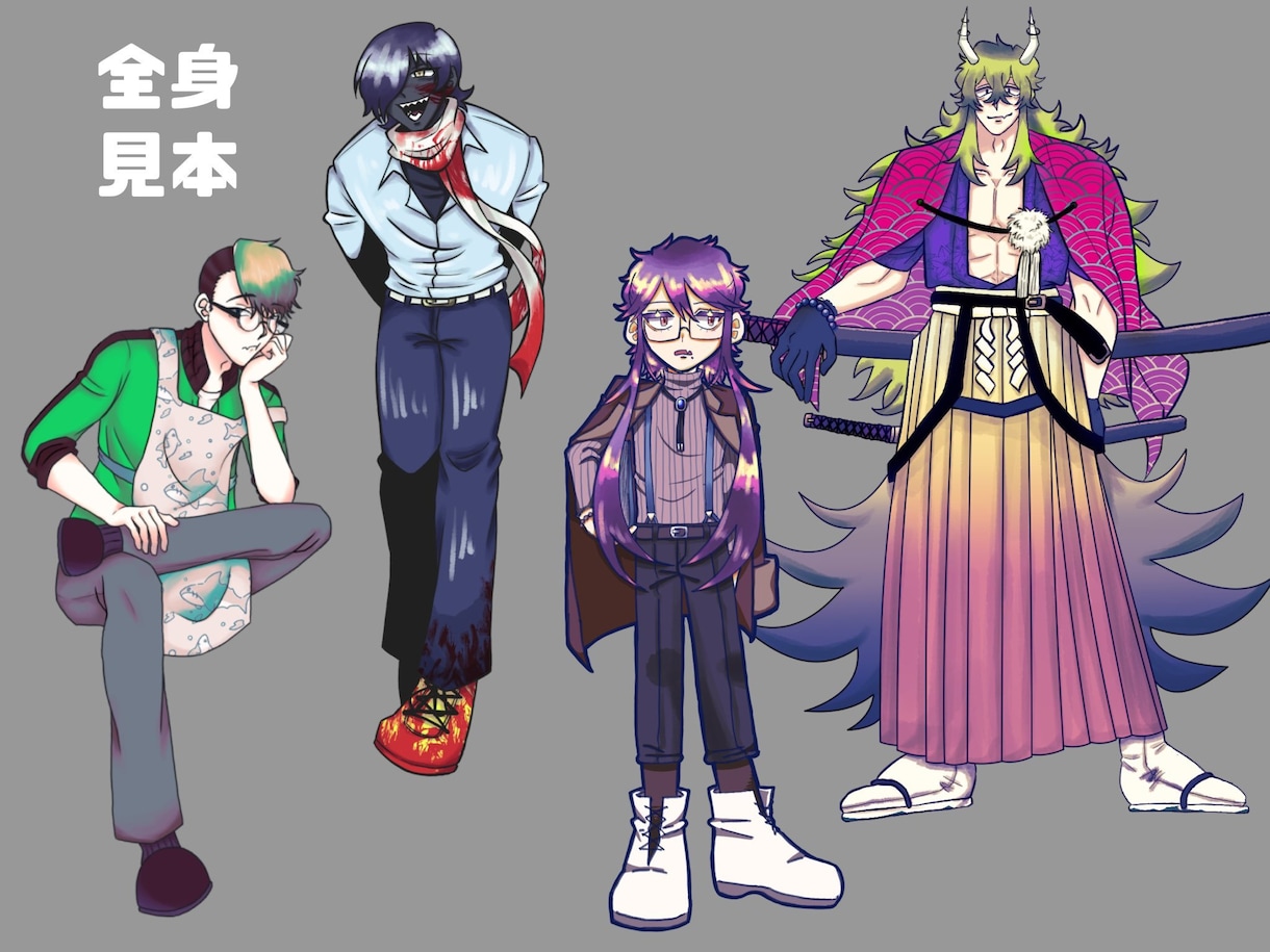 イラスト【TRPGにも！】立ち絵製作いたします TRPGにも使える立ち絵を製作させて頂きます！ イメージ4