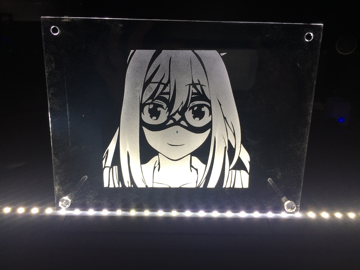 痛フォトフレームの作成致します 擦りガラス風のアクセントを付けたオリジナルのフォトフレーム イメージ2