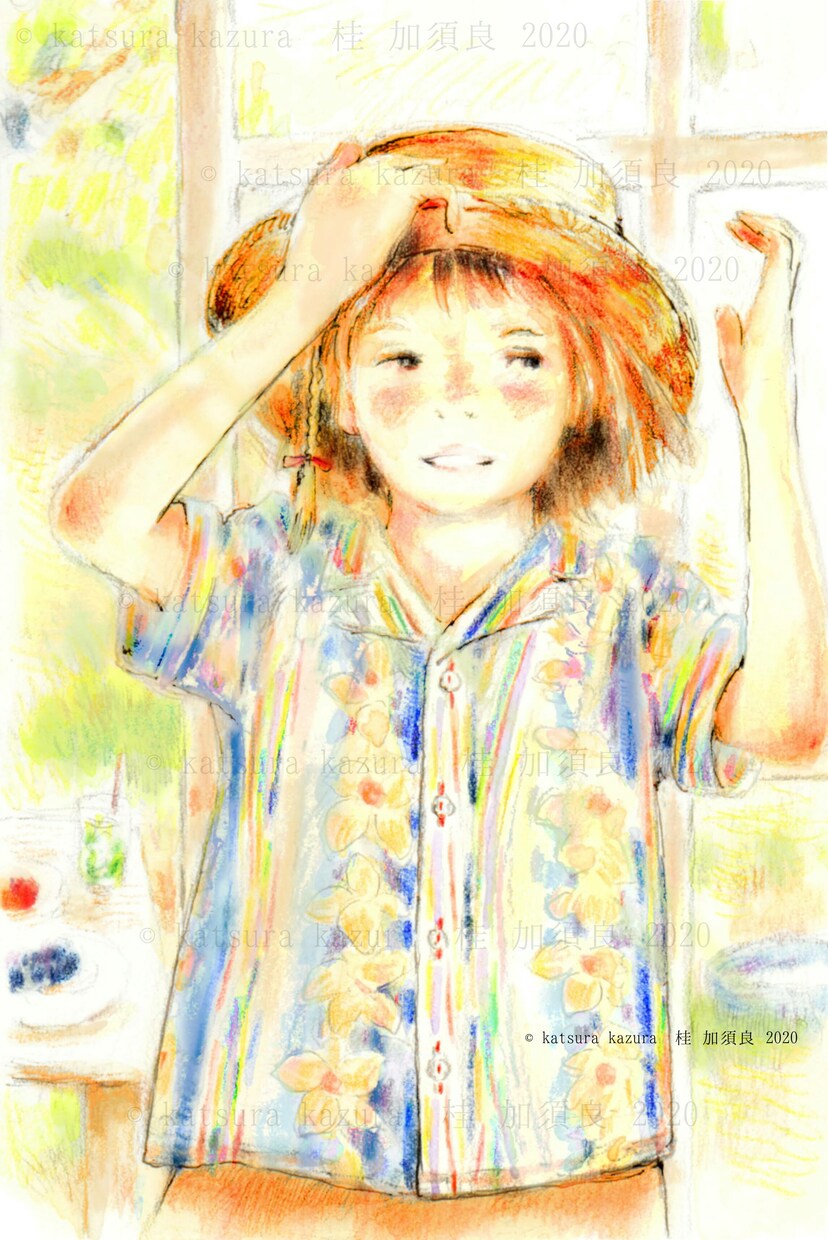 水彩で人物を描きます 水彩イラストで人物を描きます。 イメージ3