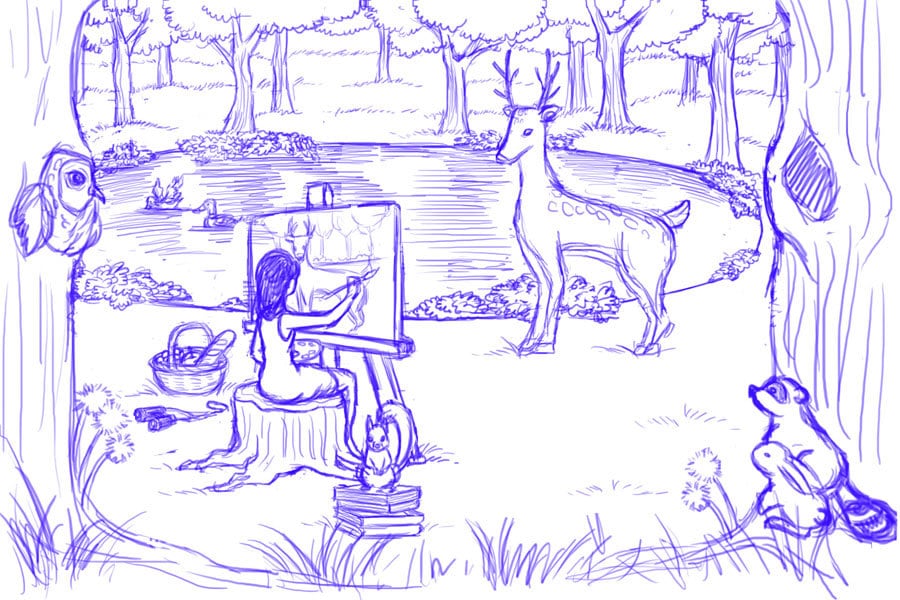 聖書・教会・お葬式・素材などのイラストを描きます 落ち着いた色合い、美しい、可愛い絵を表現致します。 イメージ5