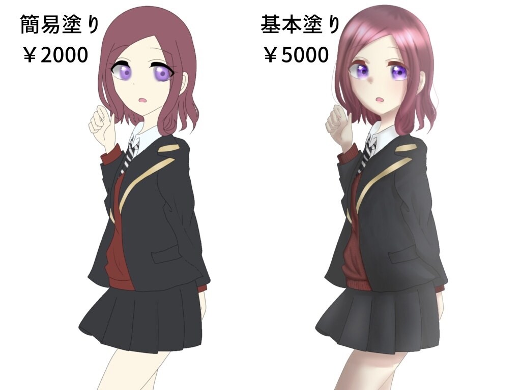 サムネイル等！あなただけのイラストをお描きします アニメ塗りの可愛い絵柄で世界で一つだけのイラストを描きます！ イメージ4