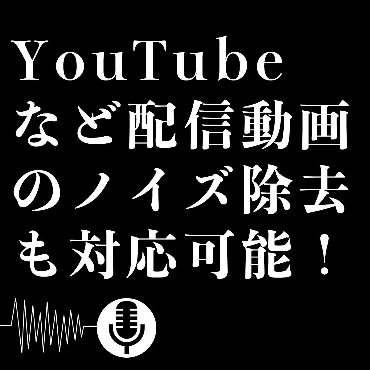 動画・音声ファイルのノイズを軽減致します 音声ファイルのノイズ(雑音)の軽減サービス イメージ2