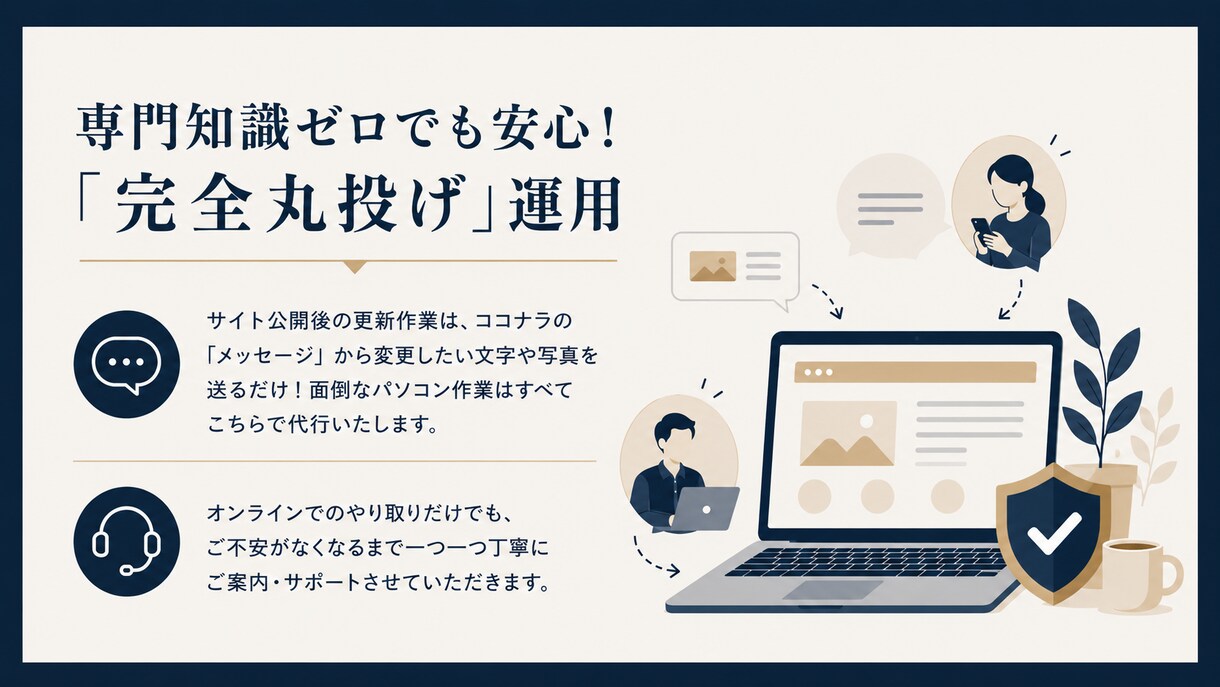 初期3万円＆丸投げOK！格安ホームページ制作します 起業を応援！月額1万の運用サポートで専門知識ゼロでも安心 イメージ6