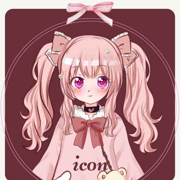 SNSアイコン ふんわり可愛いアイコン描きます やさしく、ふんわり。かわいい世界を一枚に描きます。 イメージ1