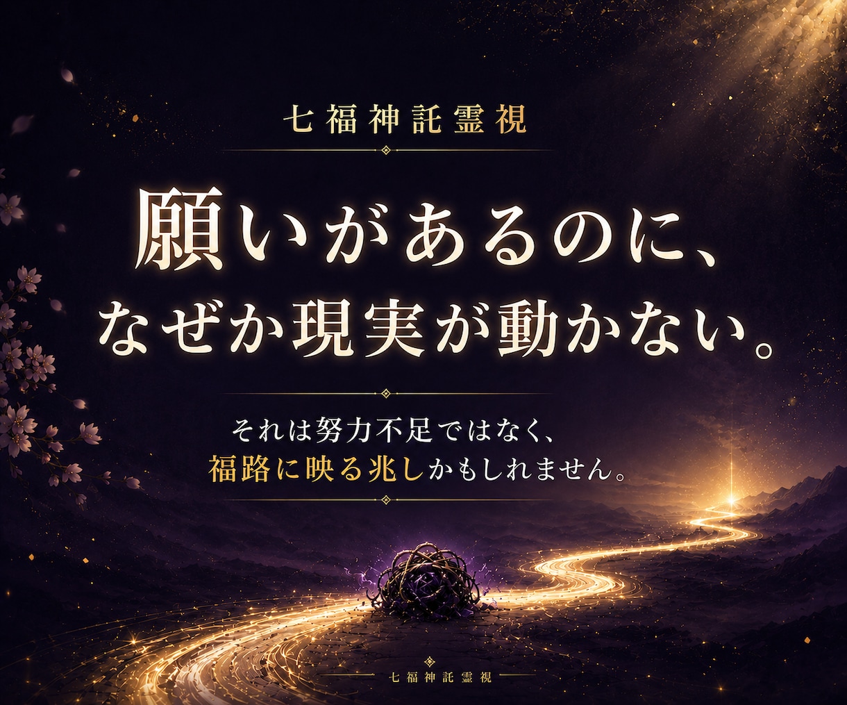 七福神託霊視で悩みの原因を福路から読み解きます 苦しい悩みを抱えてる方へ|七福神からの神託をお伝えします イメージ2