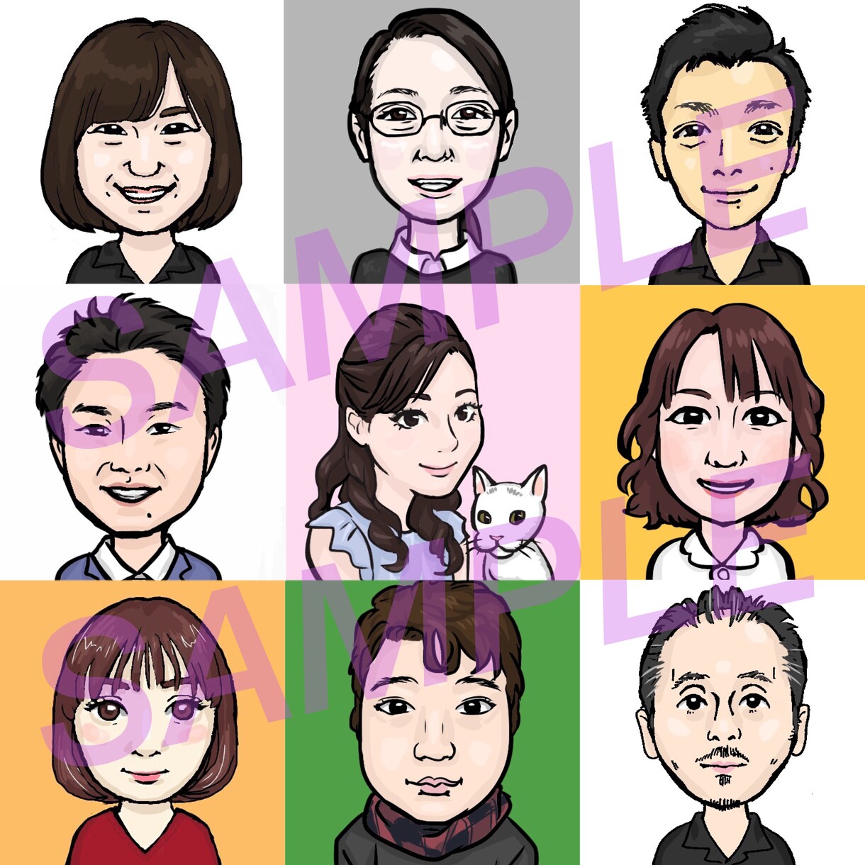 似てる！と言われる似顔絵を描きます プロフィール画像や名刺などで自分をアピールしませんか？ イメージ5