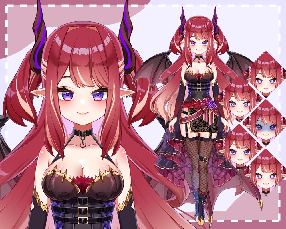 高可動域！Vtuberモデルを制作いたします フルデザイン+Live2Dモデリング込みの一括制作OK✨️ イメージ3