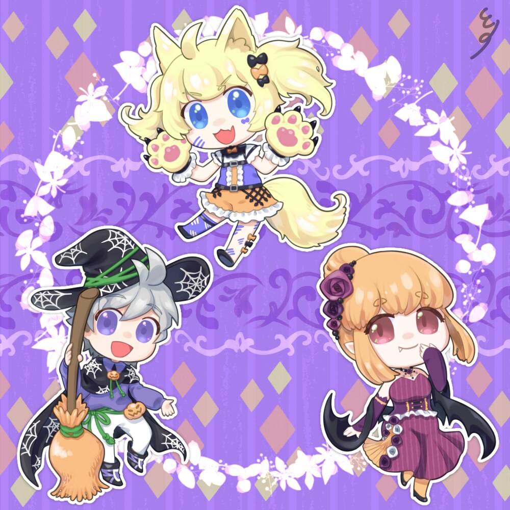 ちまっと可愛いSDイラスト(ちびキャラ)を描きます ★SNS・動画・グッズ制作などにぴったりの可愛いちびキャラ★ イメージ3