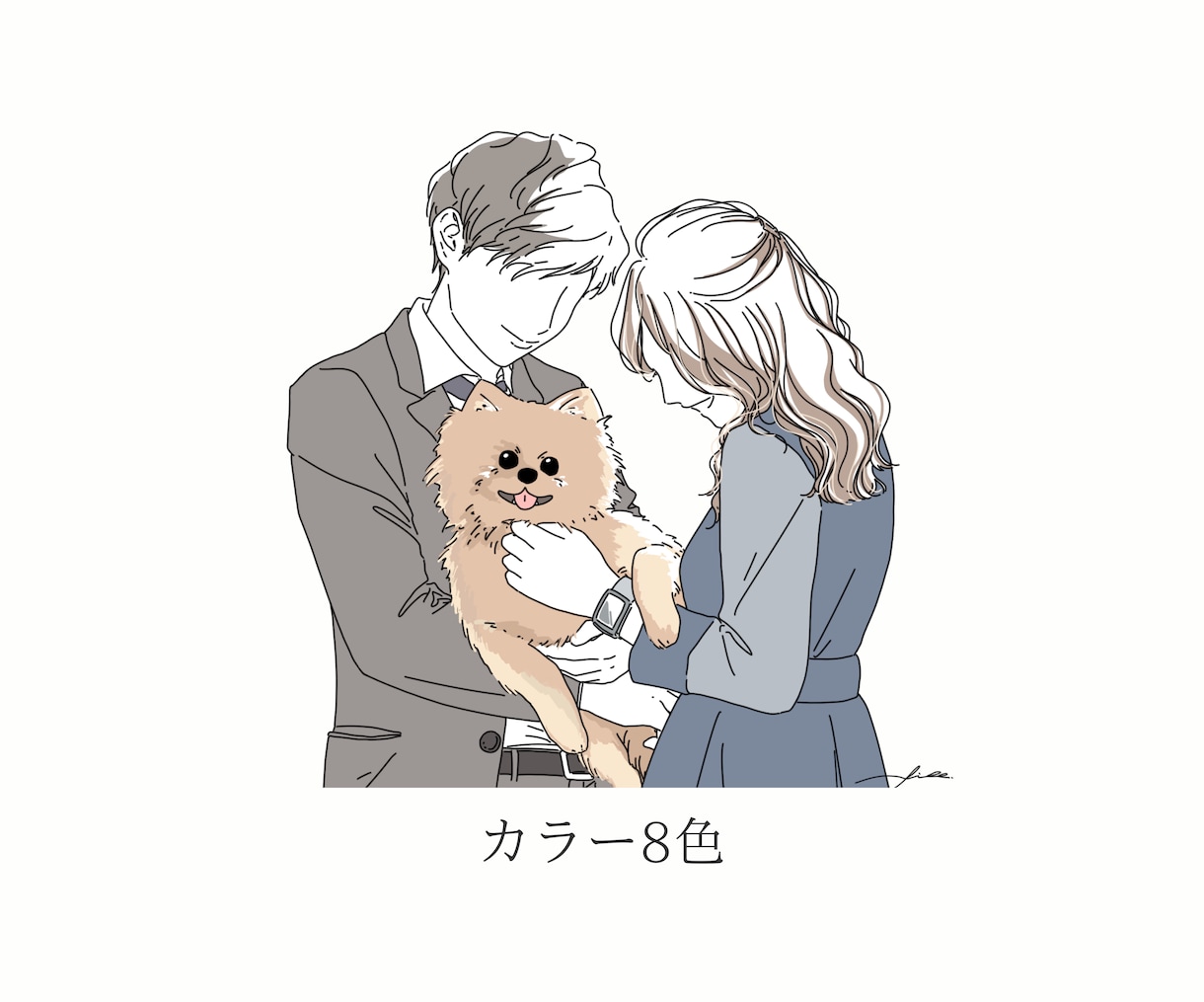 お写真をもとにお洒落な線画イラスト描きます シンプルで洗練された美しいイラスト。 イメージ6