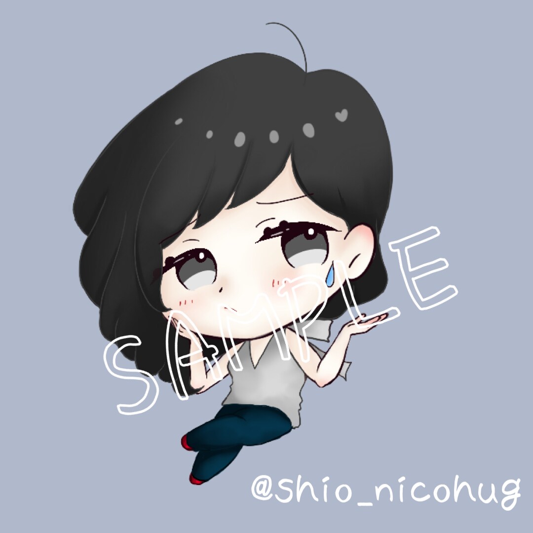 SNSを楽しくする♡みにきゃらアイコン描きます SNSやブログの吹き出しなどに使えるアイコンです♪ イメージ6
