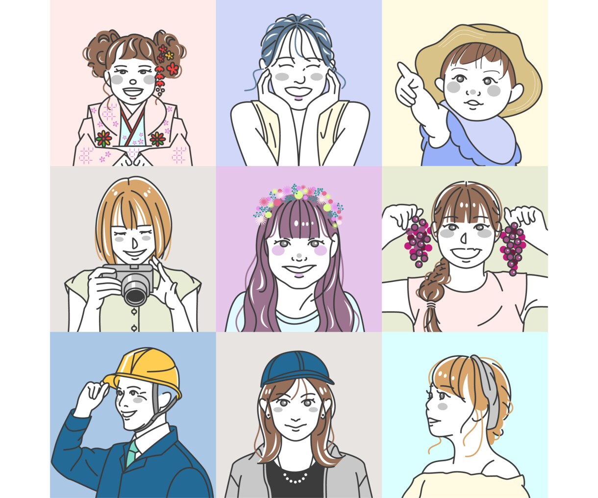 シンプルな線画の似顔絵イラストを作成いたします SNSや会議用の似顔絵アイコンに！ イメージ7