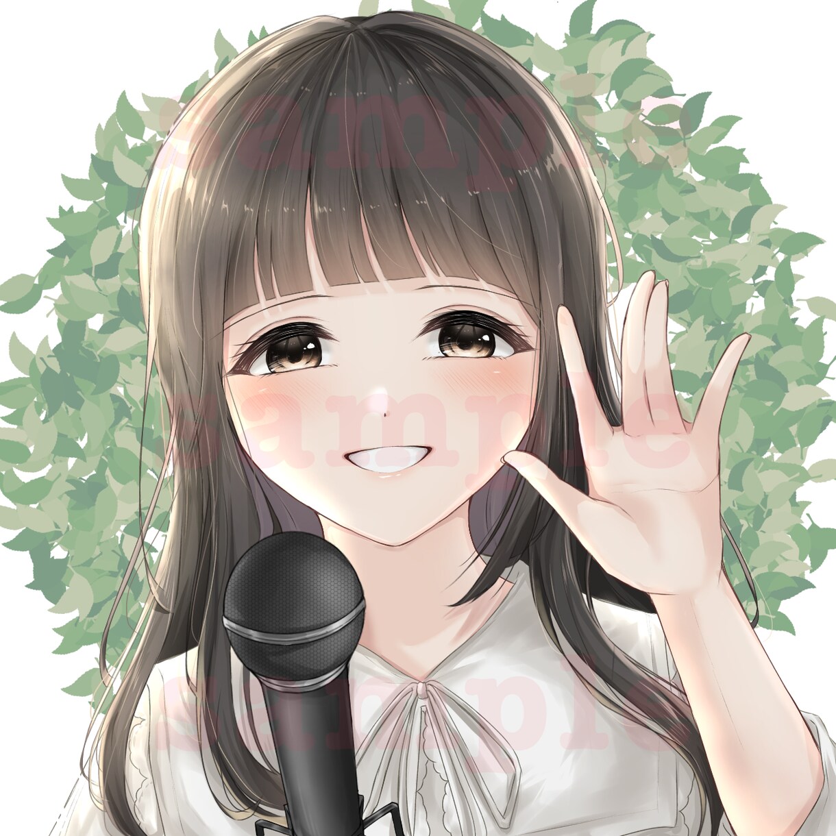 SNSアイコン､イラスト制作承ります 透明感のある、可愛いイラストをお描きします イメージ4