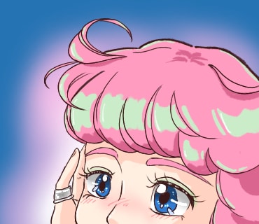 ちょっぴりレトロなSNSアイコン作成します カラフル可愛い女の子が得意です♪ イメージ1