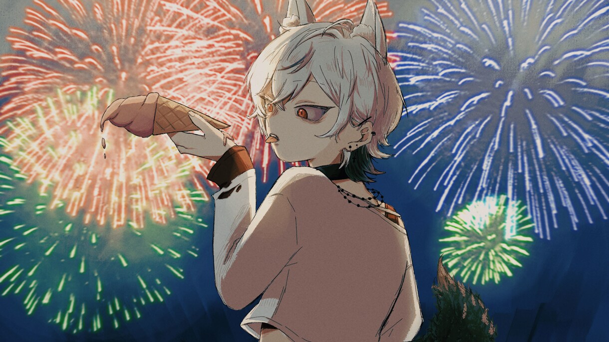 空気感の伝わる、静かな一枚絵を描きます 光と影が特徴的な低彩度のイラストです イメージ2