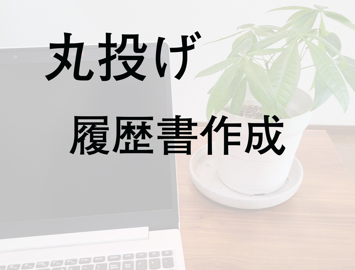 簡単迅速・あなたの代わりに履歴書を書きます 明日までにサクッと履歴書を作りたい方へ（個人情報不要） イメージ1