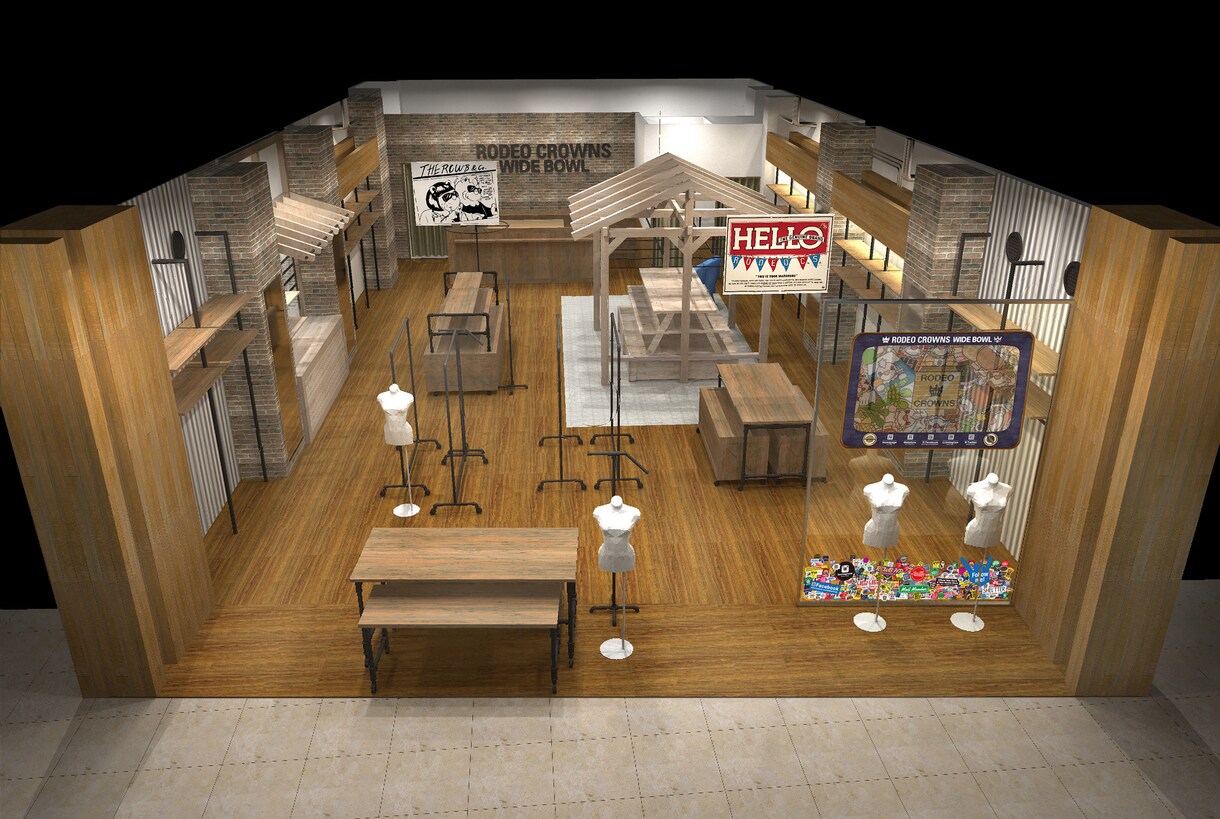 アパレルパースうけたまります アパレル店舗思い描く物をパースで再現します、プレゼン用パース イメージ6
