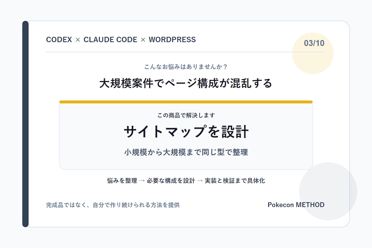 Codex Web制作工程を標準化します 制作会社の要件実装検証引継ぎを共通化 イメージ3