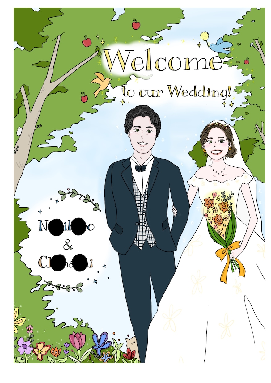ウェディングボードを作成しています 写真を元に結婚式のウェルカムボードを作成します！ イメージ3