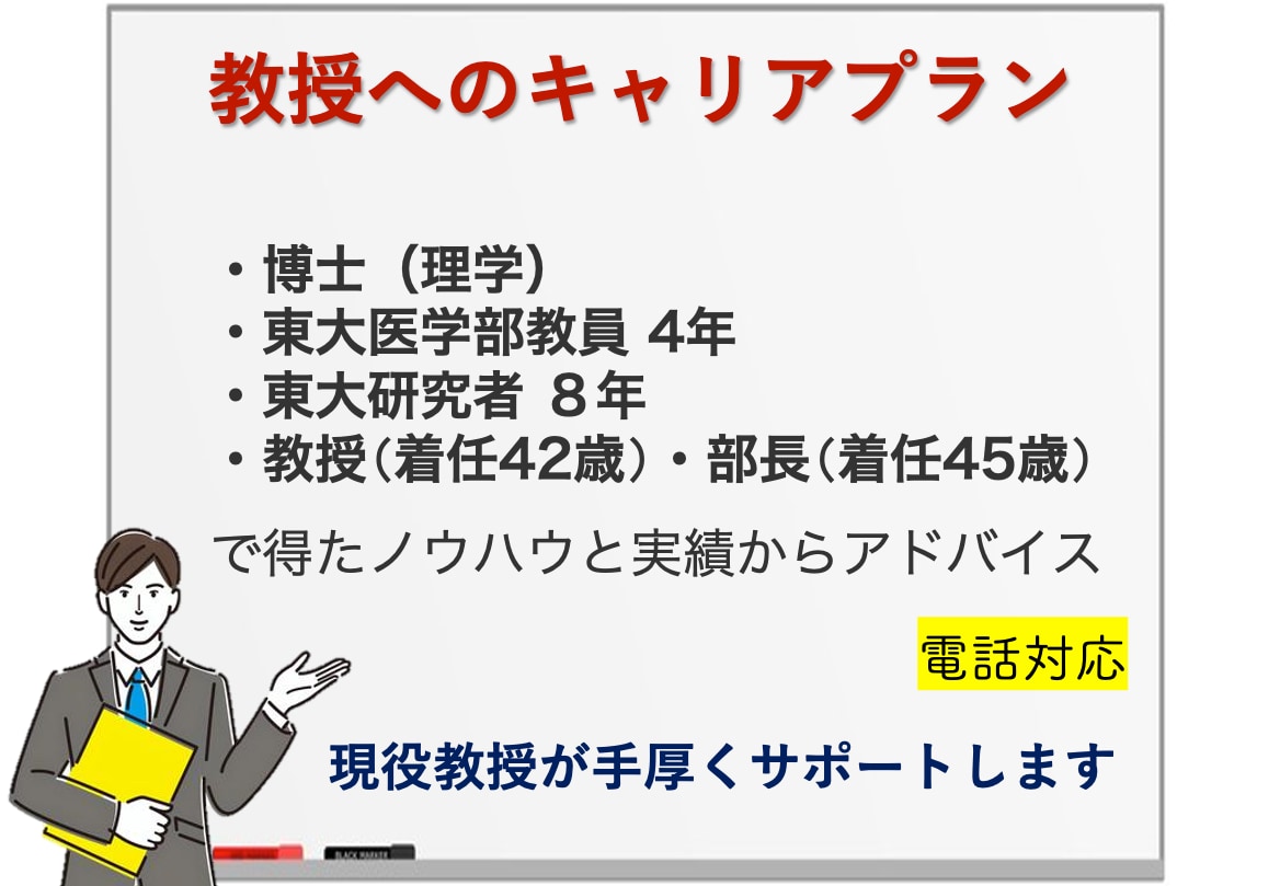全力支援【電話】あなたが教授になる戦略教えます ⭐️【脱・失敗】教授が圧倒的な実績による10項目を紹介⭐️ イメージ2