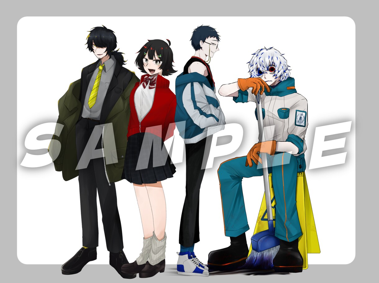 TRPG・動画等に使える立ち絵イラストを制作します ミニキャラ立ち絵のみも受け付けております！ イメージ4