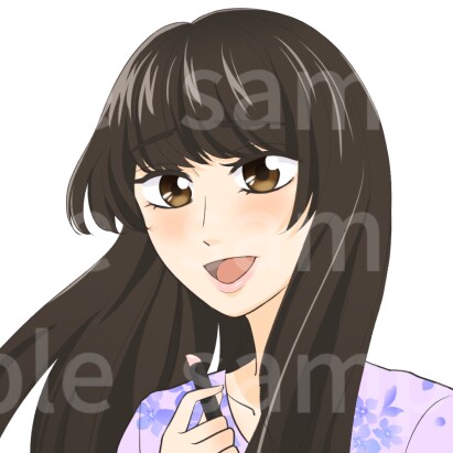 SNS用アイコン描きます アニメ塗りで明るく、可愛いイラスト！ イメージ2