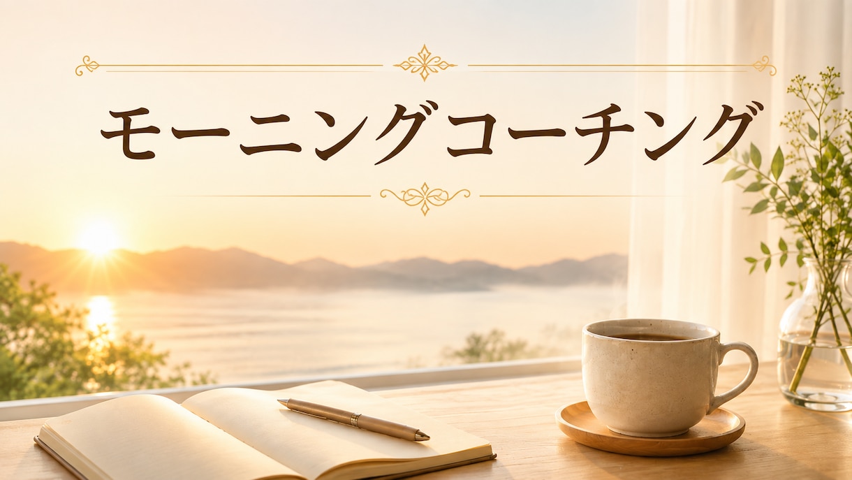 休日の朝に自分と向き合う時間をつくります 対話で自分を深く理解し、自分らしく進む朝に イメージ1