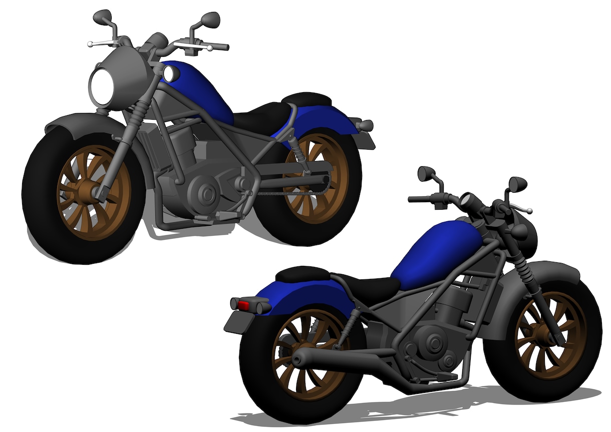 クリスタで使える！SF系3D素材を作成します 武器・道具からバイク程度のビークルまで！ イメージ8