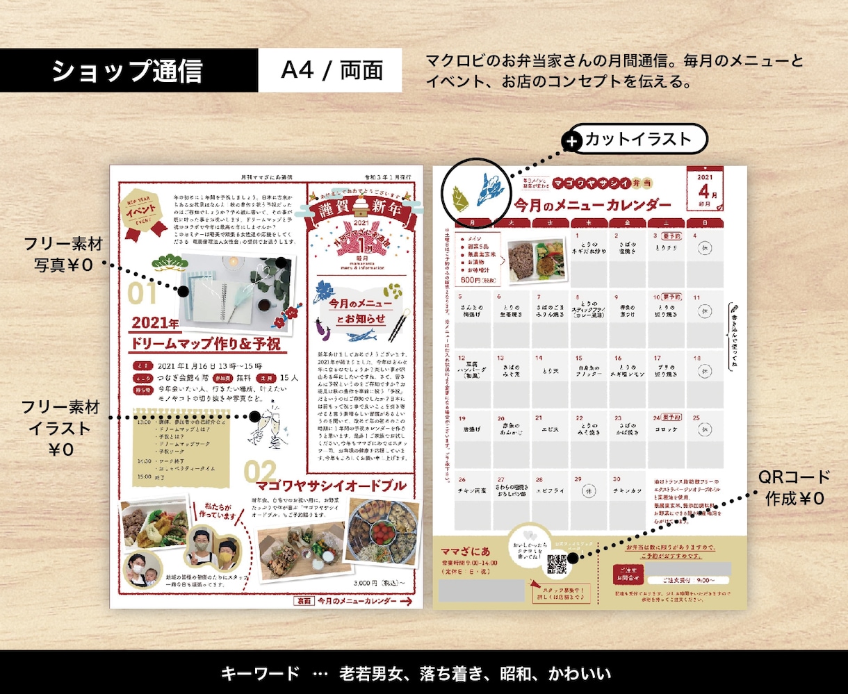 あなた「らしさ」まで伝わるチラシをデザインします 【キッズ、ファミリー、女性】幅広いテイストをご提案 イメージ4