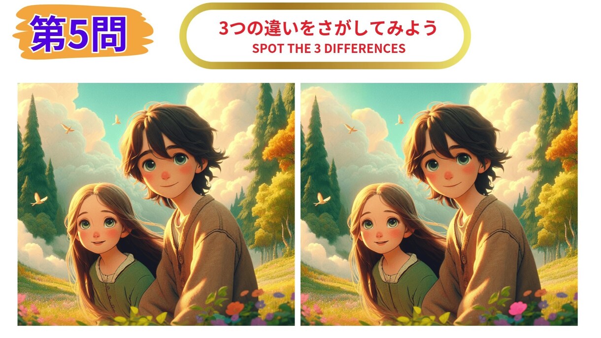 間違い探しの動画を作成します 高齢者の認知症予防に、「間違い探し」動画を作りませんか? イメージ8