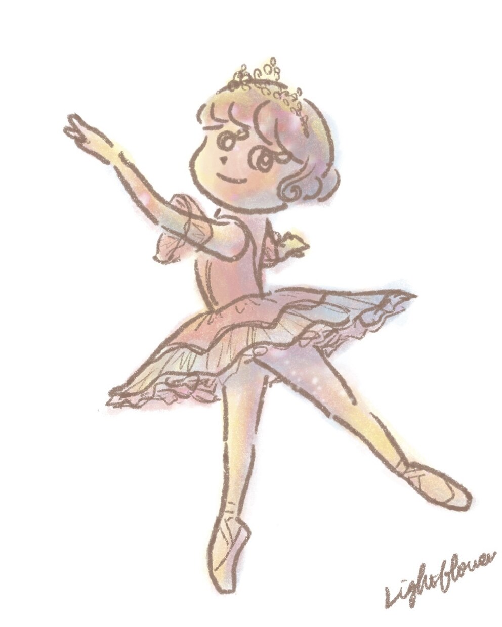 バレリーナのイラストを描きます プレゼント・SNSアイコンに最適です♪ イメージ3