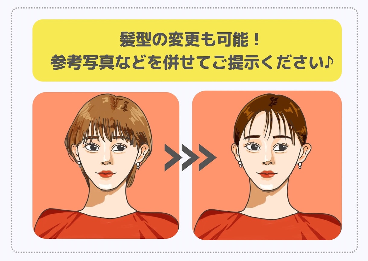 商用利用OK!ちょうどいい似顔絵描きます リアルすぎずデフォルメしすぎない、“ちょうどいい”似顔絵です イメージ4