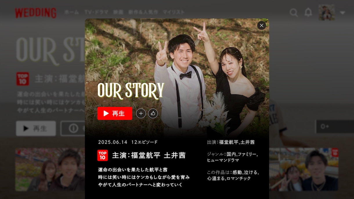 NETFLIX風のプロフィールムービーを制作します 【動画挿入可】Netflix動画の圧倒的人気No.1ムービー イメージ6