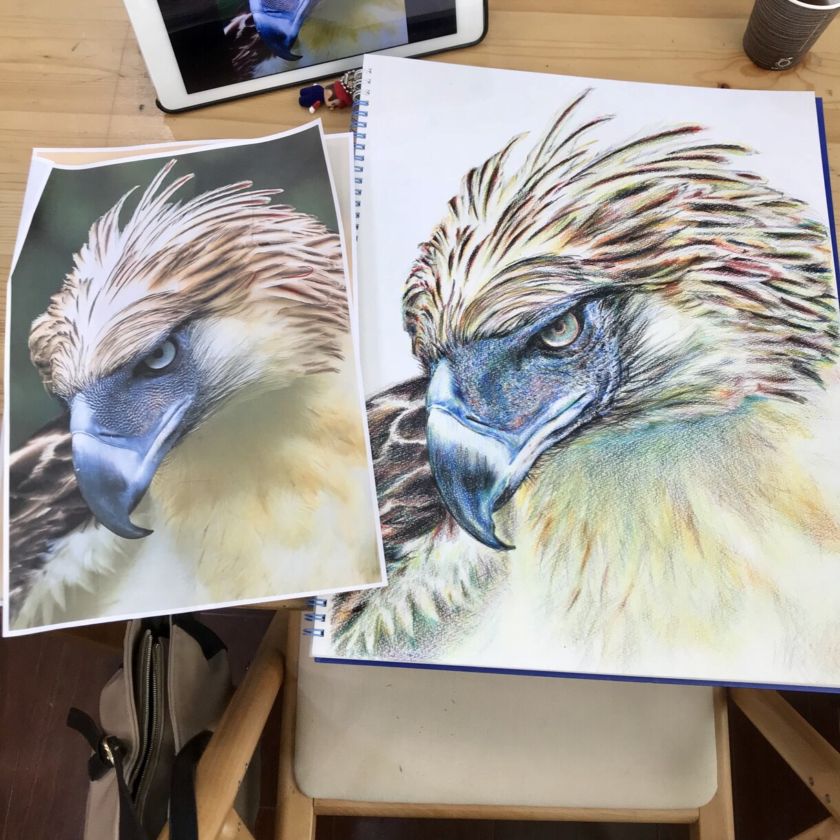色鉛筆:動物をリアルに描きます 指定あればモノクロや単色などでも可能です。 イメージ3